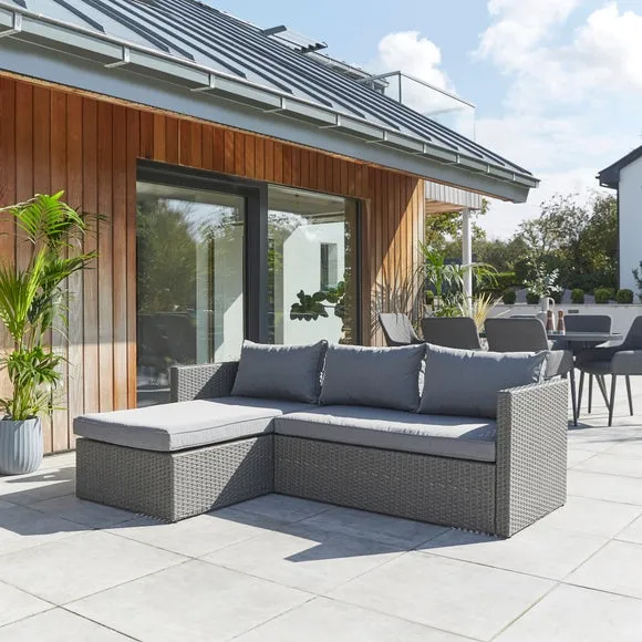 Malta Rattan Garden Sofa Lounger Set 2