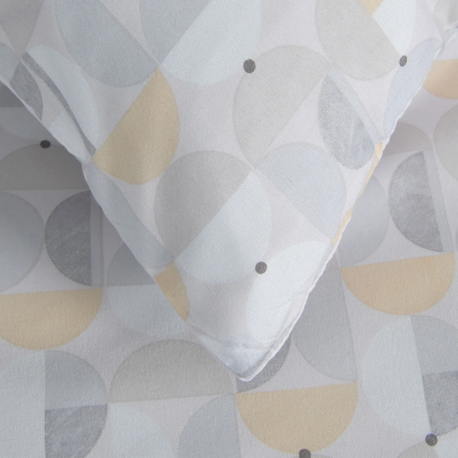 Smart Living Printed Reversible Circle Geo Duvet Cover With Pillowcases in Yellow 5