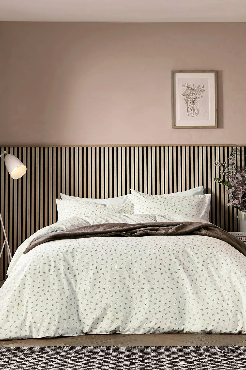 Helena Springfield 'Leaf Sprig' Duvet Cover Set in Brown 1