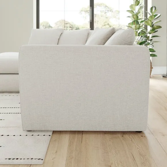 Blake Soft Texture Chenille Corner Chaise Sofa 2