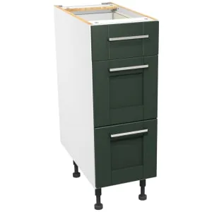 Wickes Ohio Forest Green Shaker Drawer Unit - 300mm