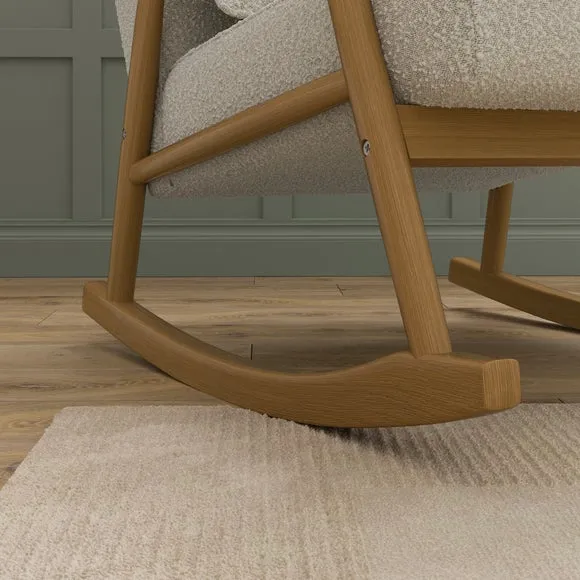Alpine Boucle Spindle Rocking Chair 5