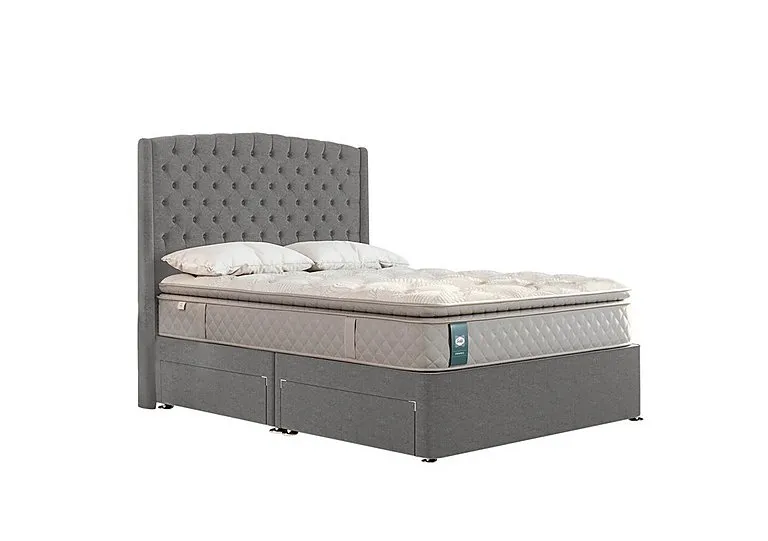 Ashton Divan Set - Double - Wool Silver Fox