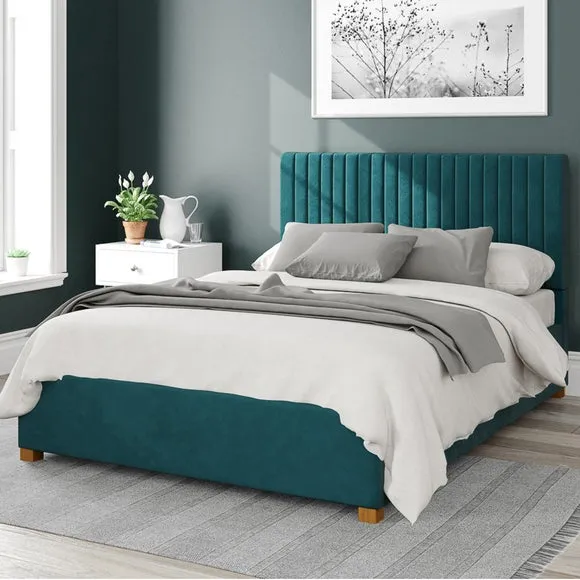 Grant Plush Velvet Ottoman Bed Frame 2