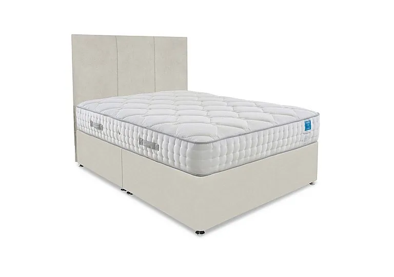 Memory Luxe Divan Set - Small Double - Plush Ecru