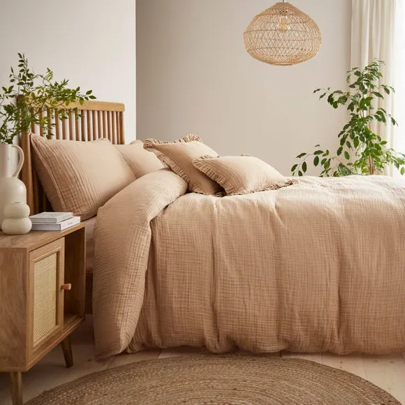 Cotton Muslin Duvet Cover and Pillowcase Set 6