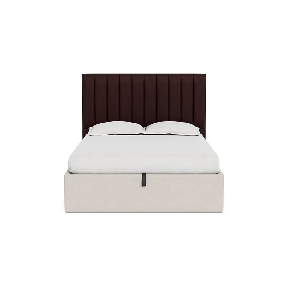 Heal's Retta Headboard (Lift Storage) King Smart Luxe Velvet Acorn