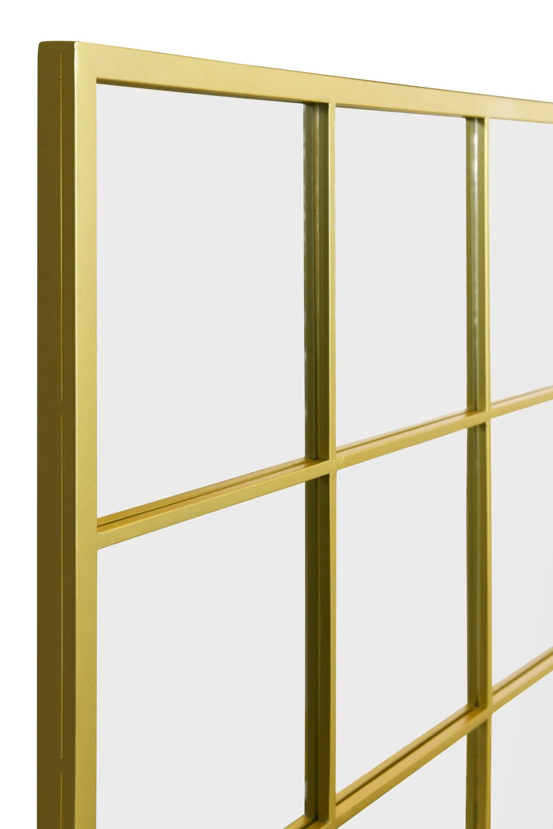 MirrorOutlet The Fenestra Gold Window Leaner / Wall Mirror 69" X 33" 174CM X 85CM 4