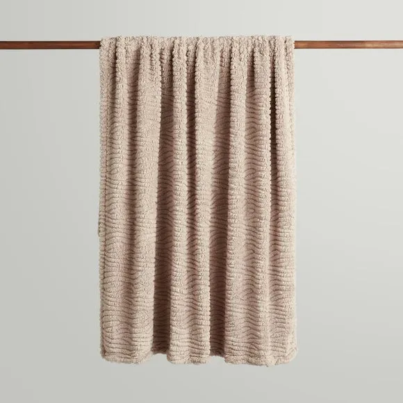 Henwood Textured Fleece Throw Blanket 130cm x 170cm 3