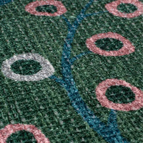 Sabrina Floral Washable Rug 2