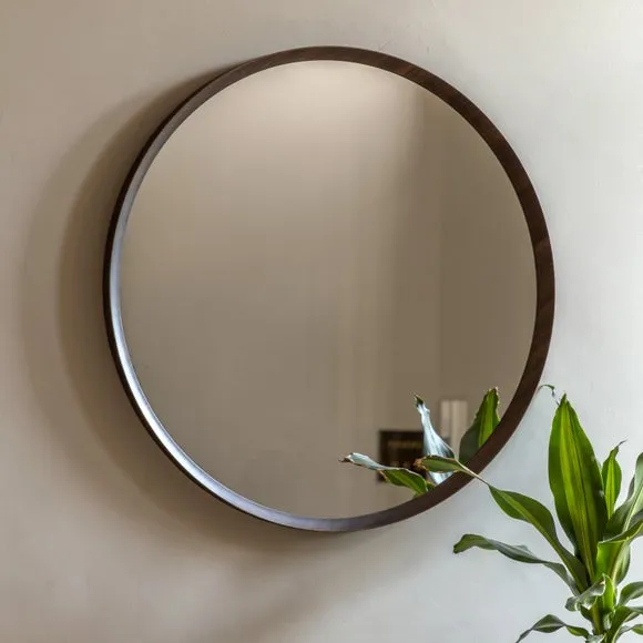 Cedar and Sage Grove Round Wall Mirror