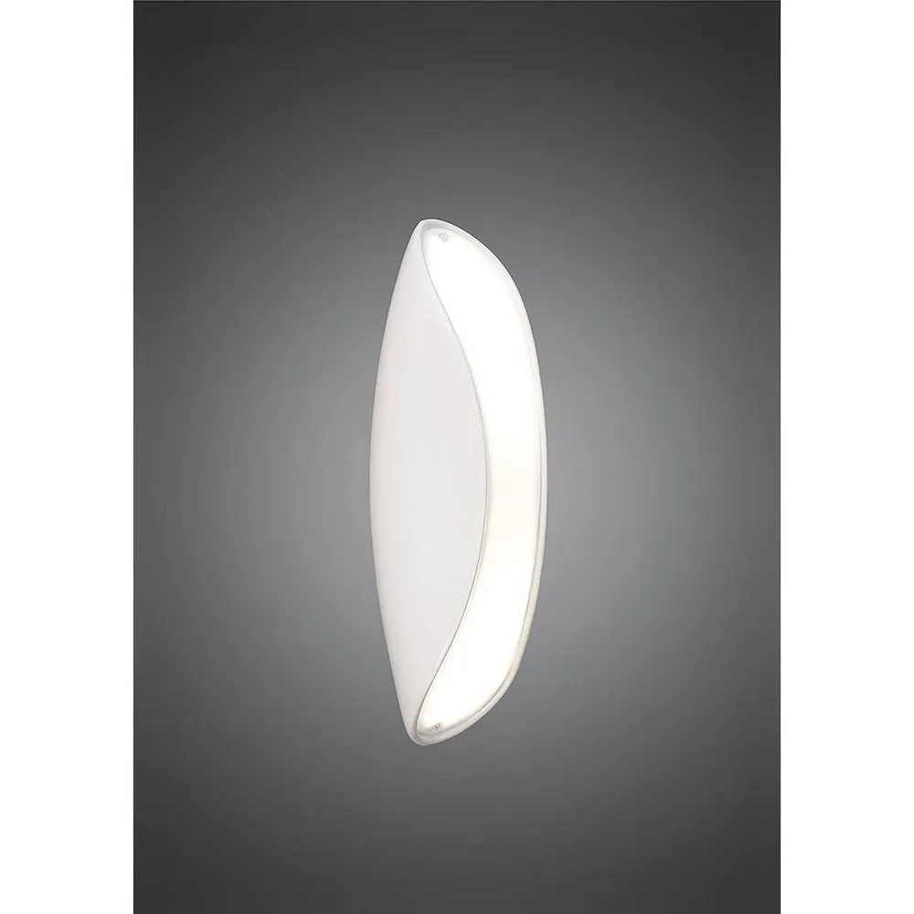 Netlighting Pasion Wall Lamp 2 Light E27 Gloss WhitePolished Chrome in White 2