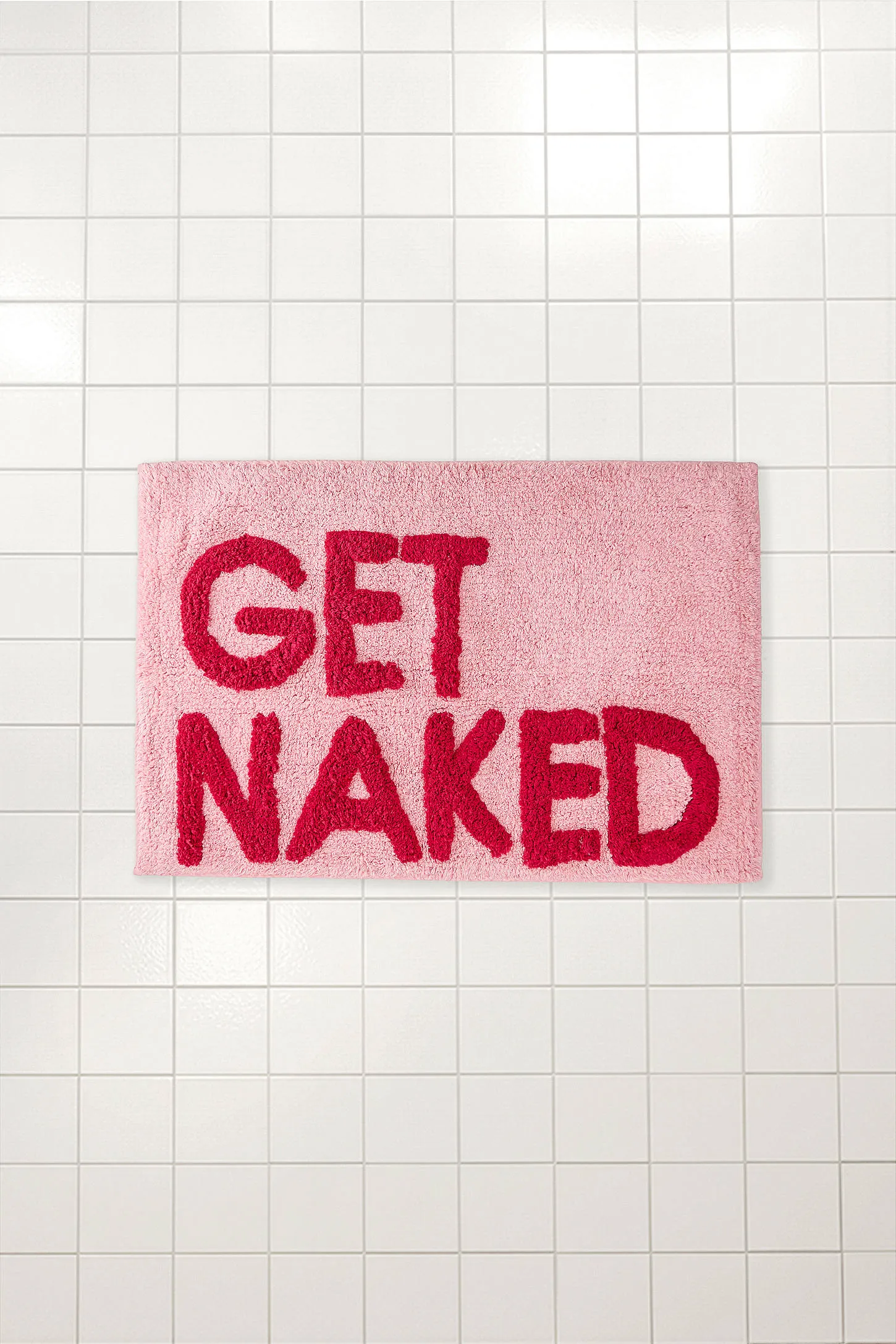 Get Naked Bath Mat - Pink