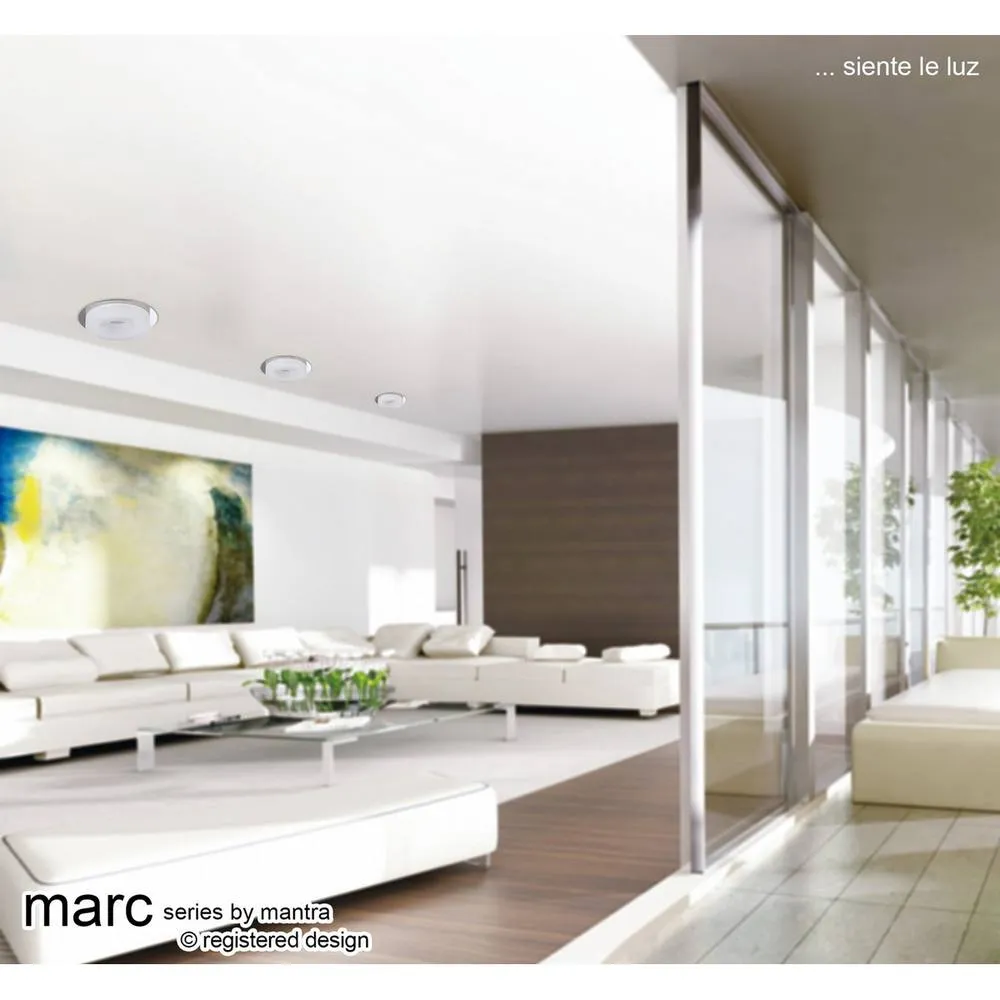 Netlighting Marc Wall Lamp 5W LED 3000K IP44 450lm Chrome Frosted Acrylic in Grey 3