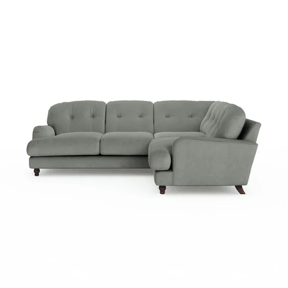 Martha Vintage Velvet Full Corner Sofa 6