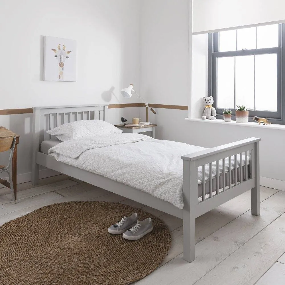 Nöa and Nani Hampshire Single Bed Frame in Silk Grey