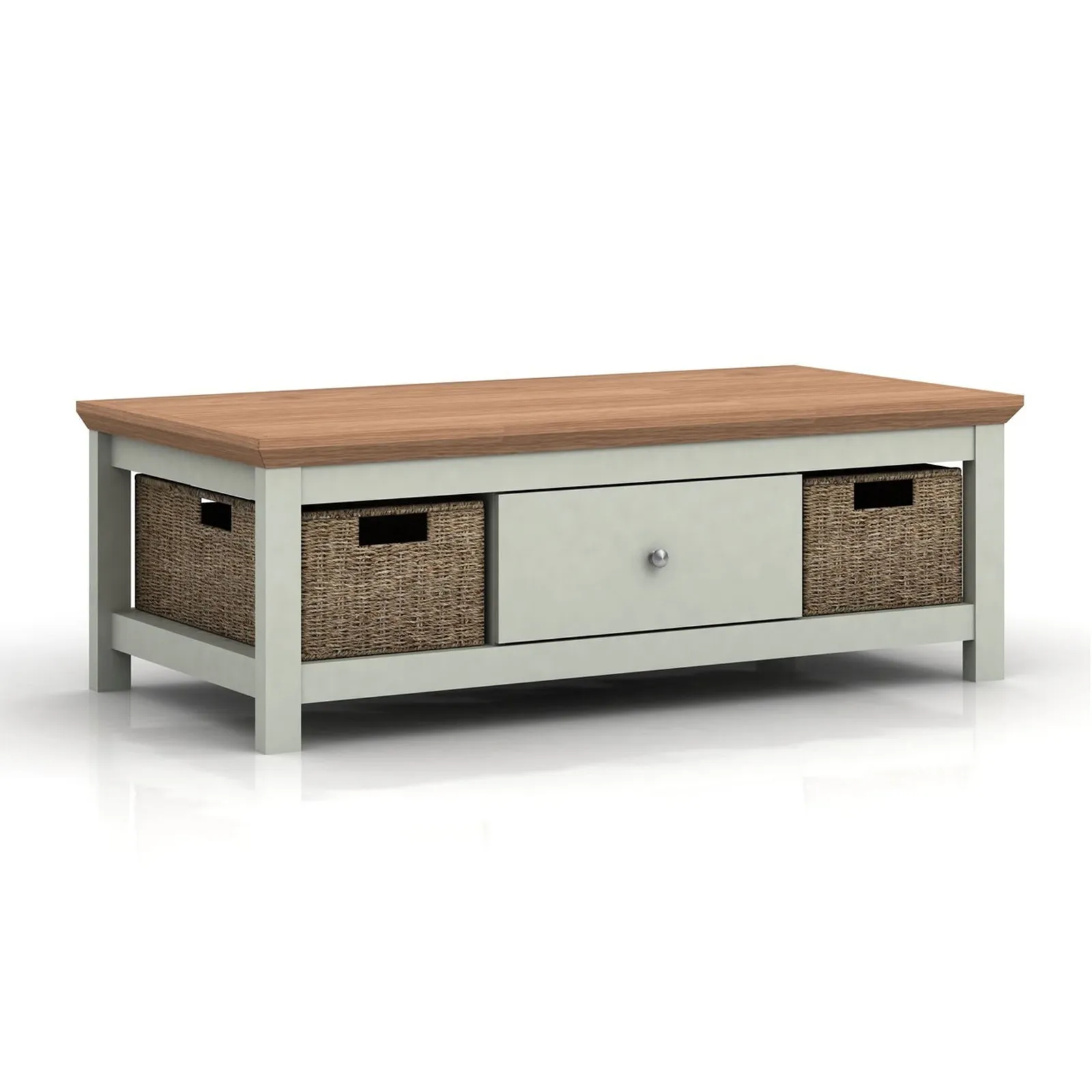 Cotswold Oak Effect Grey Coffee Table Grey