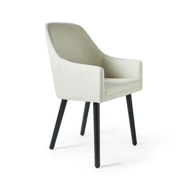 Eddie Carver Dining Chair, Luna Fabric 6