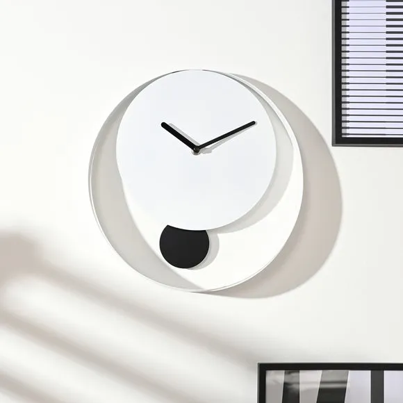 Interval Round Pendulum Wall Clock