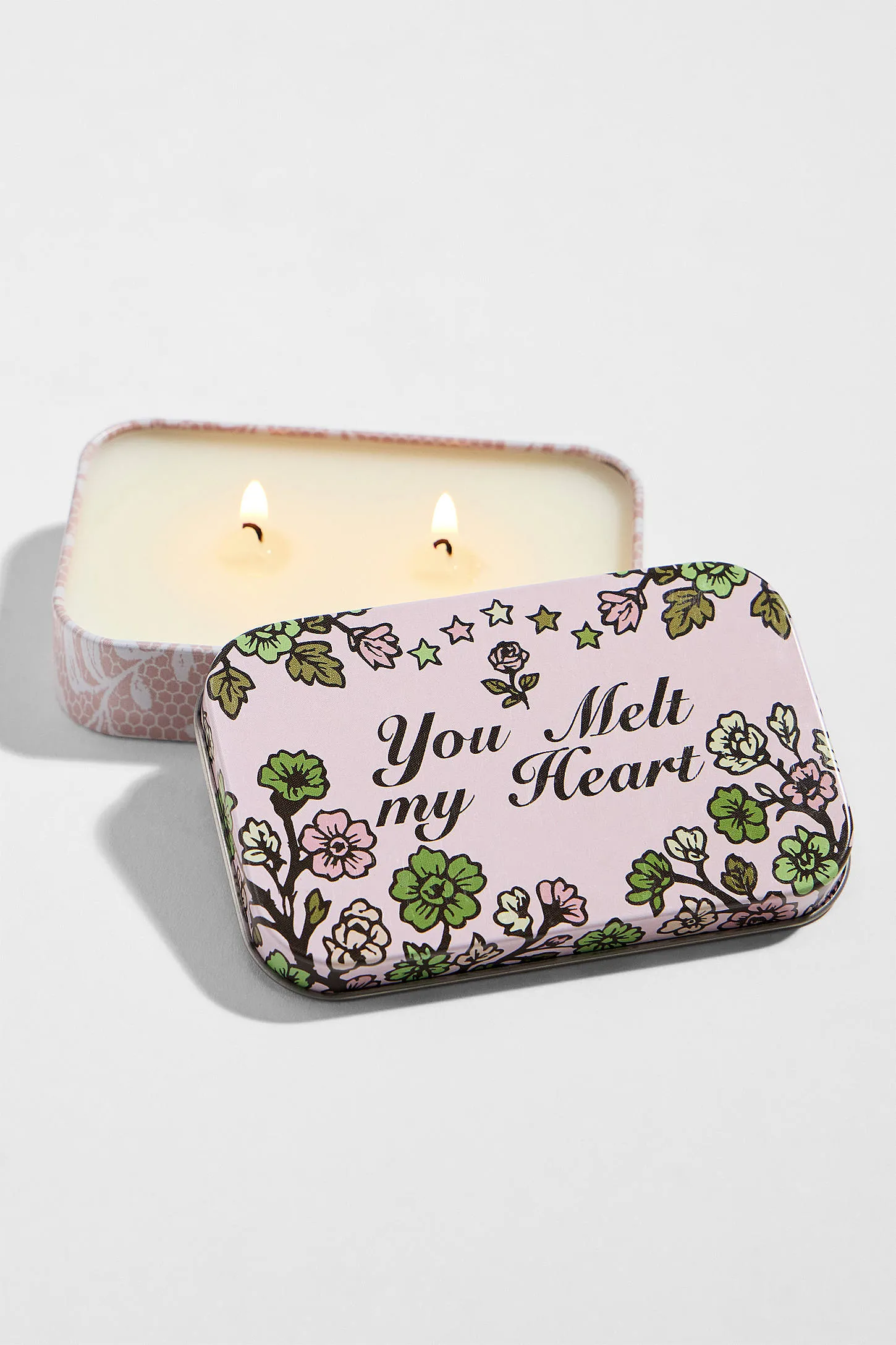 You Melt My Heart Tin Candle - Pink ALL 4