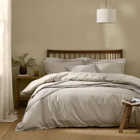 Yard Hebden Washed Cotton Duvet Cover & Pillowcase Set 1