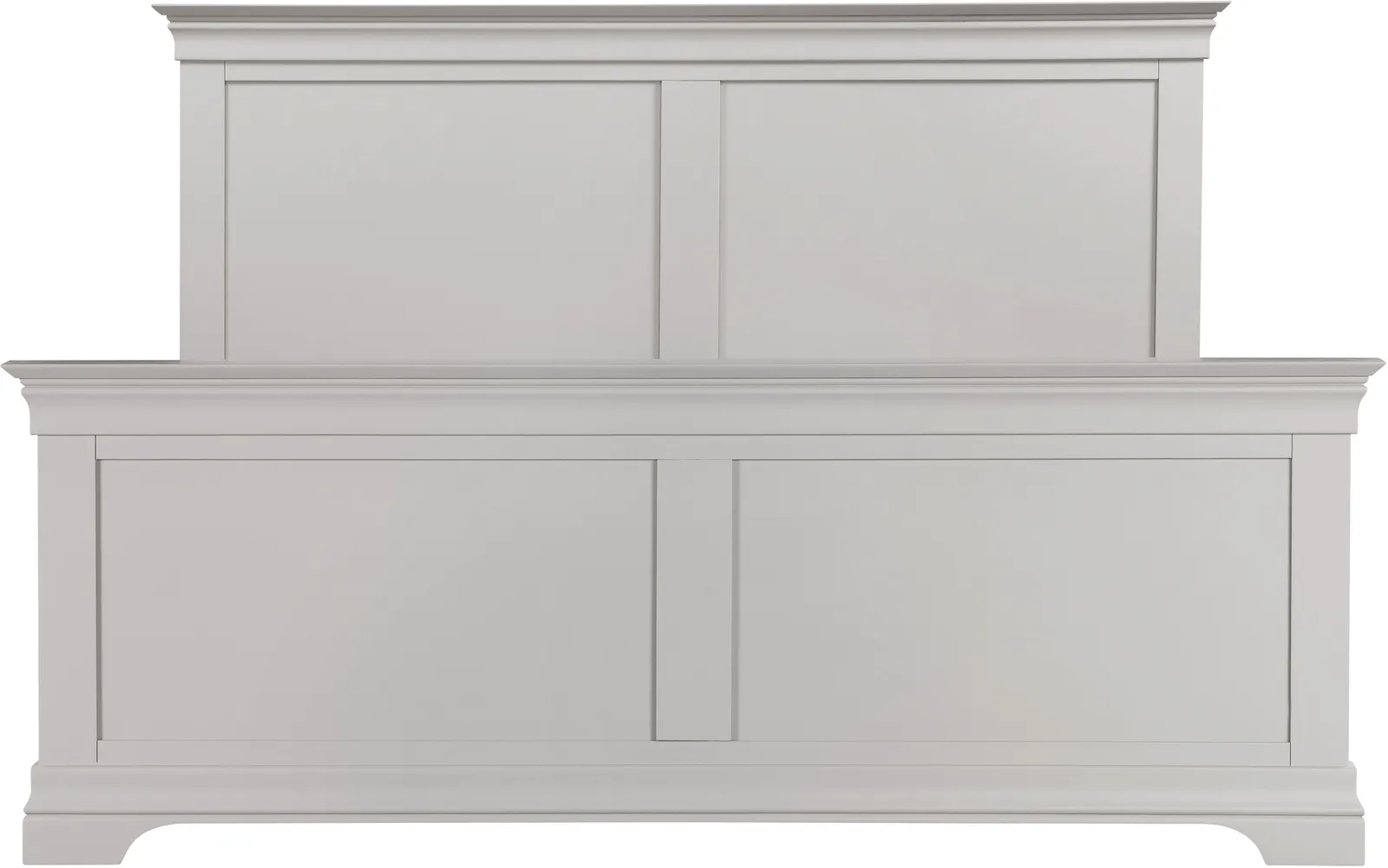 Seconique Bordeaux 5' Bed High Foot End (Part Assembled) in Light Grey 4