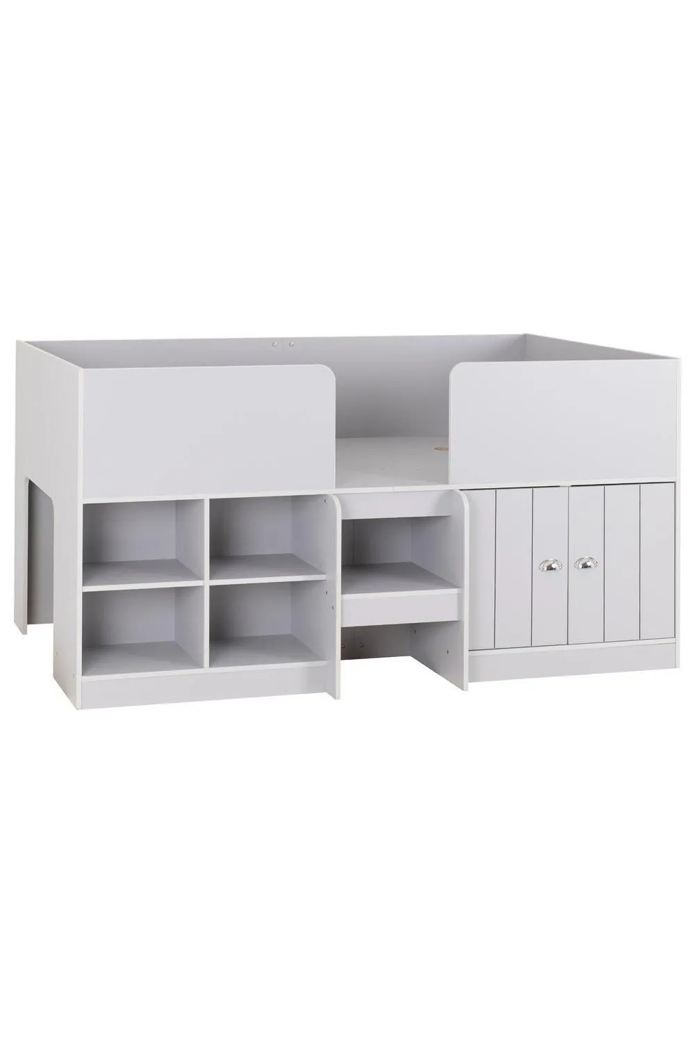 Seconique Orlando Low Sleeper Single Bed in Light Grey 2