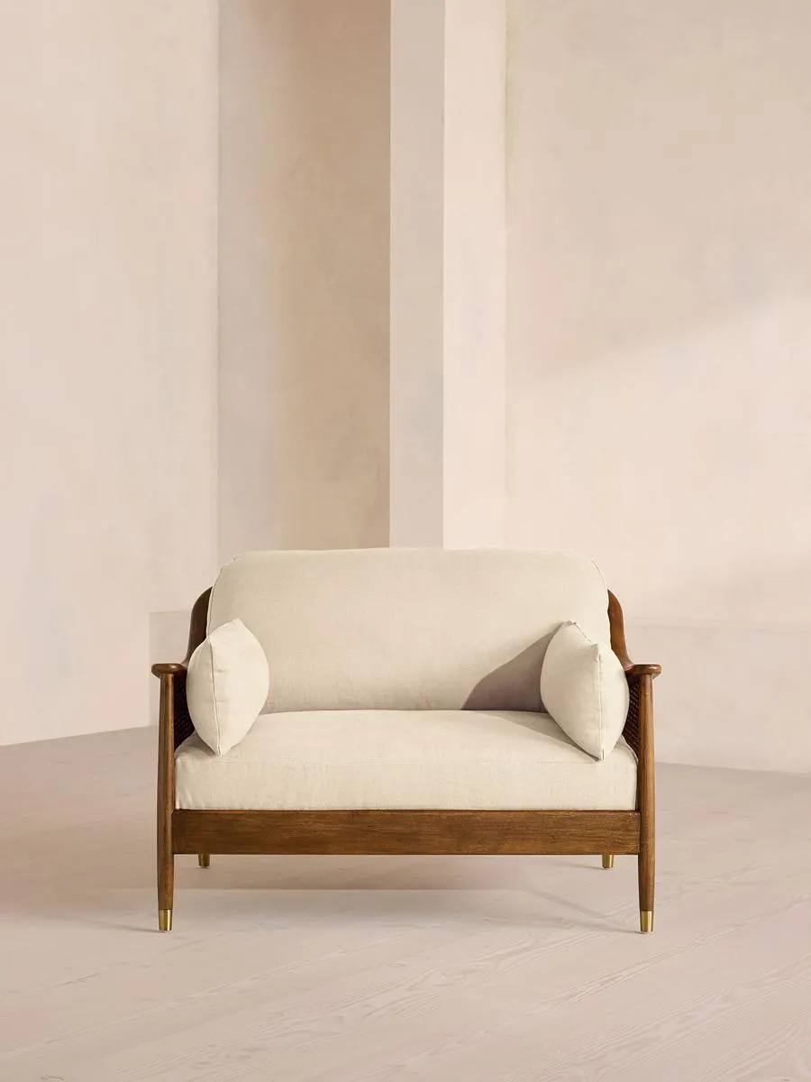 Atlanta Loveseat, Linen, Bisque