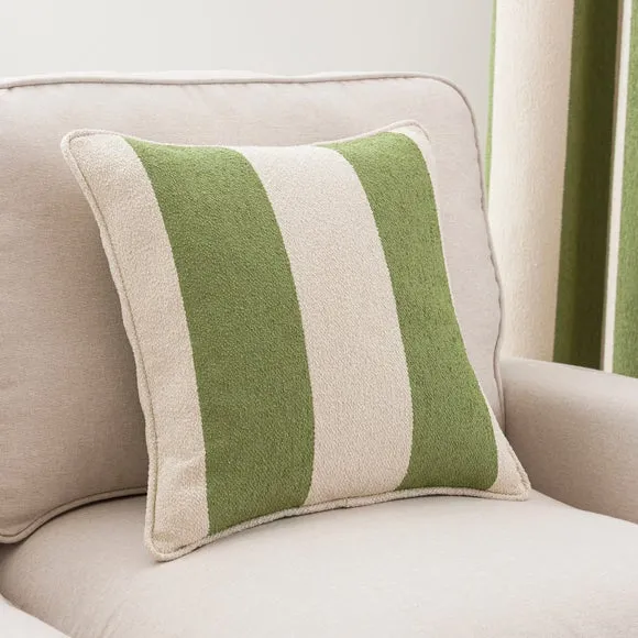Boucle Stripe Square Cushion 2