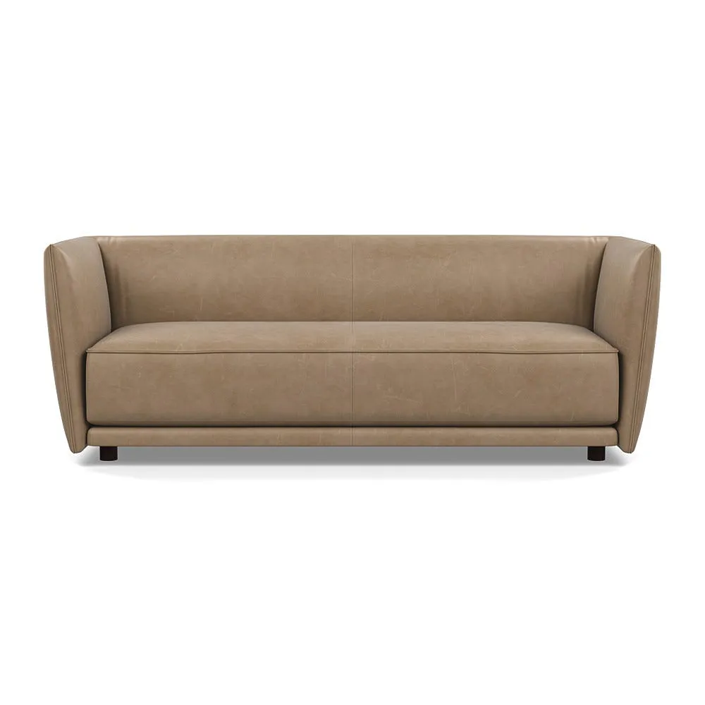 Heal's Valley 3 Seater Sofa Hertiage Camel Walnut Stain Feet 1