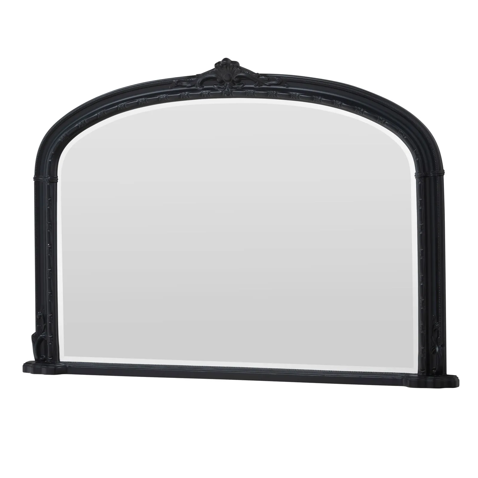 Yearn Mirrors Overmantle Mirror Arched 127(w) x 89cm(h) Victorian Mirror in Black 6