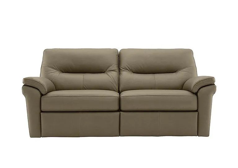 Seattle 3 Seater Leather Power Recliner Sofa with Power Lumbar and Heated Seats