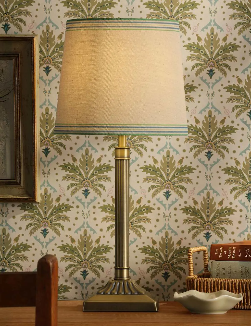Joules Home Lighting Buscot Metal Table Lamp Antique Brass