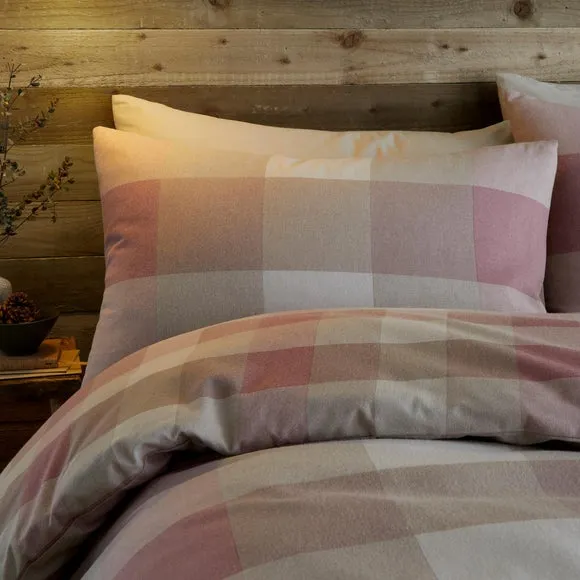 Appletree Ashford Check 100% Brushed Cotton Duvet Cover & Pillowcase Set 2