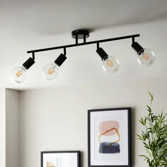 Elements Koppla 4 Light Semi Flush Spotlight Bar 2