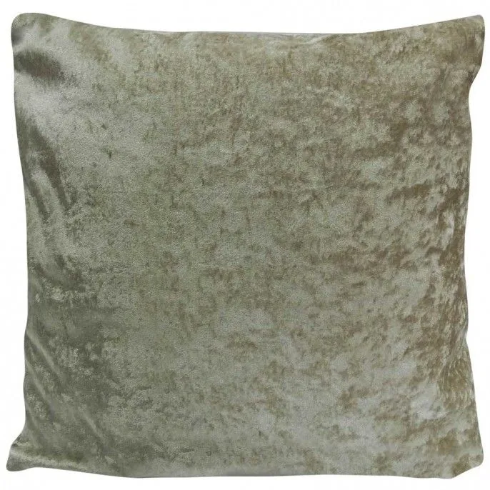 Rapport Home Crushed Velvet Cushion Cover (45X45cm) in Cream