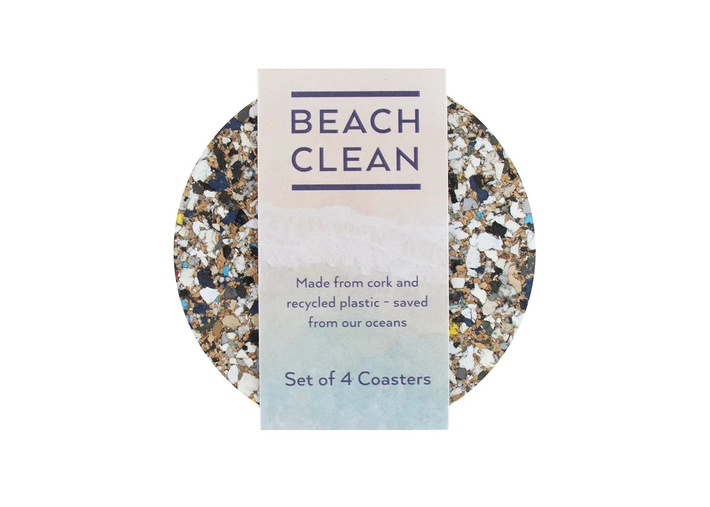 Liga Beach Clean Round Coaster Set of 4