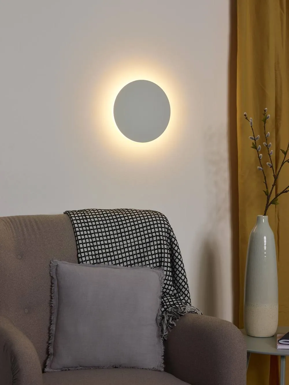 Netlighting Eklyps Led Modern Wall Light Ø 25cm LED 1x8W 3000K White 5