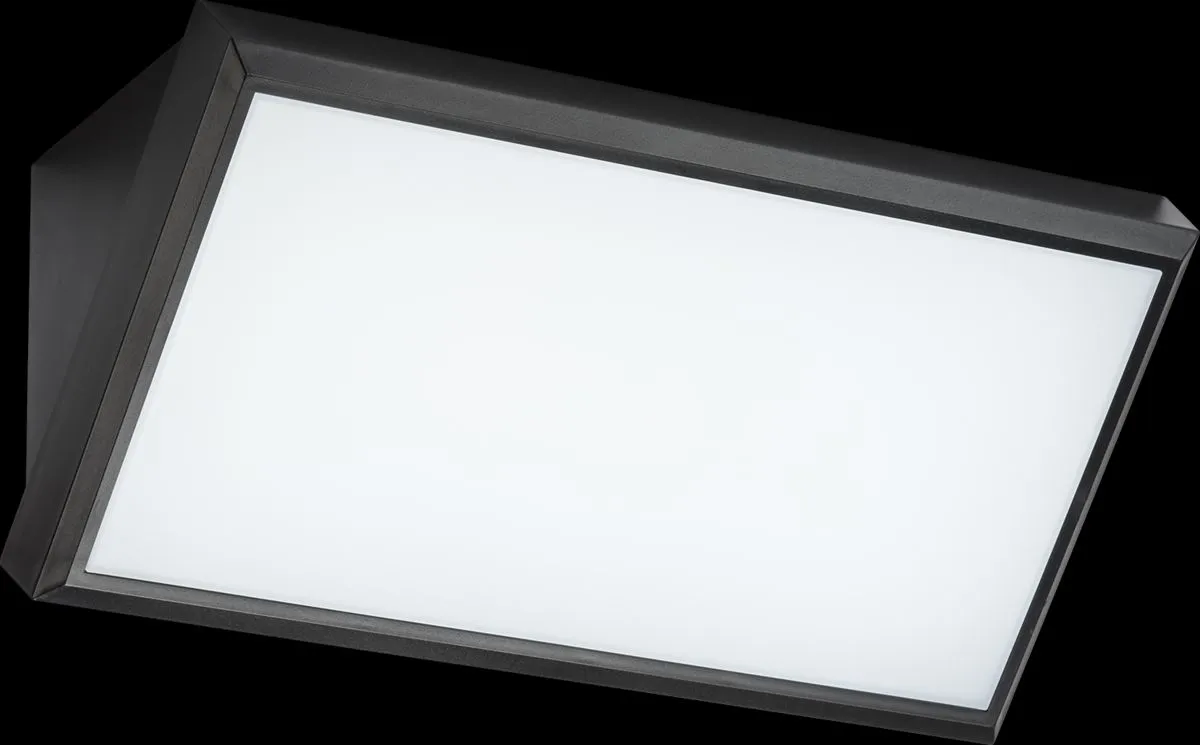 Netlighting Knightsbridge 230V IP65 IK08 21W LED Polycarbonate Wall Fitting CCT WP21CCT in Black