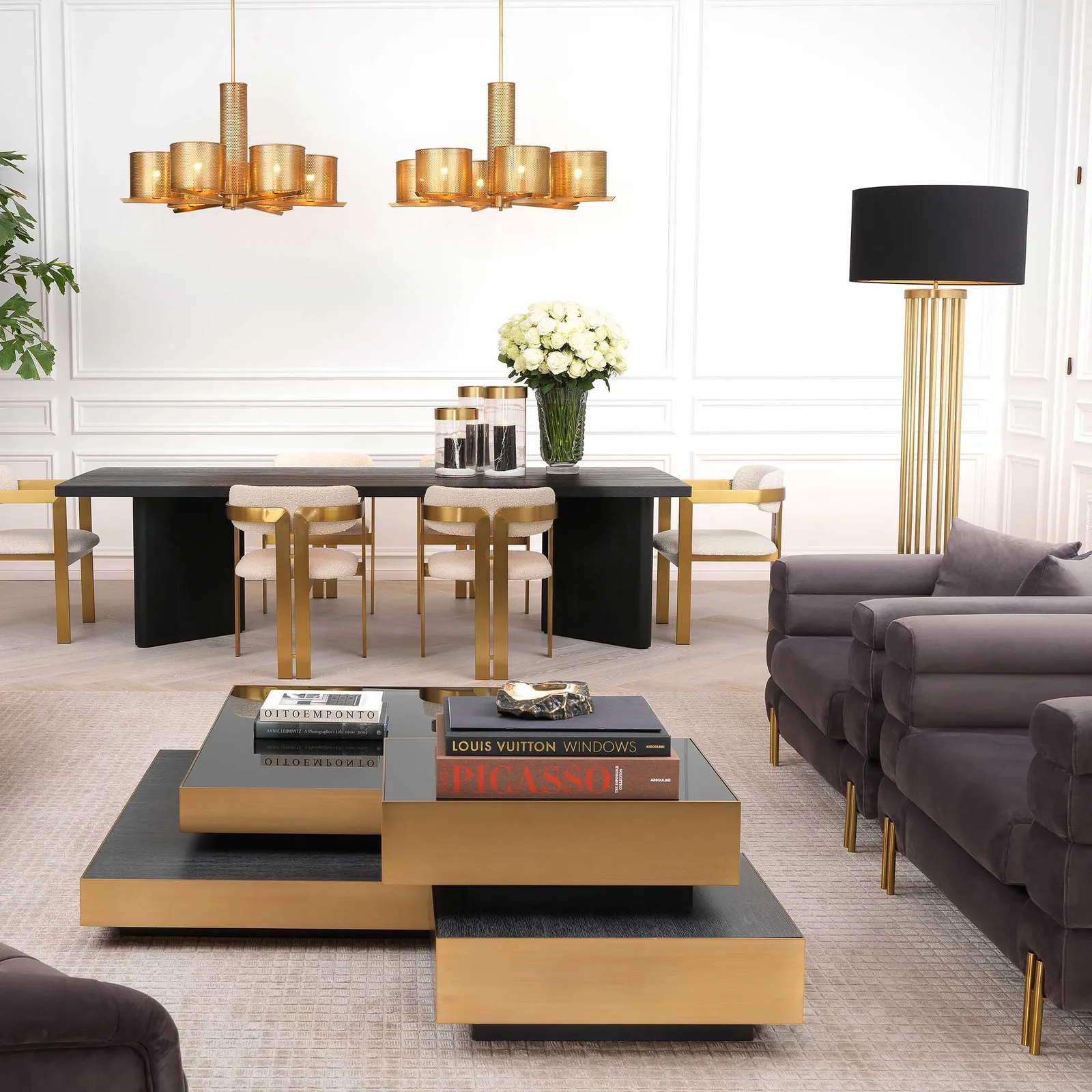 Eichholtz Condo Floor Lamp Including Shade Metal | Barker & Stonehouse 2