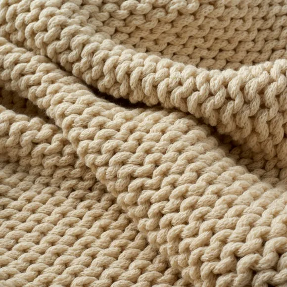 Chunky Knit Throw Blanket 2