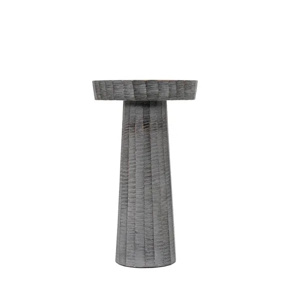 Ratho Antique Grey Candle Holder