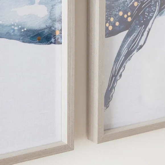 Set of 2 Whale Mum Baby Framed Prints 2