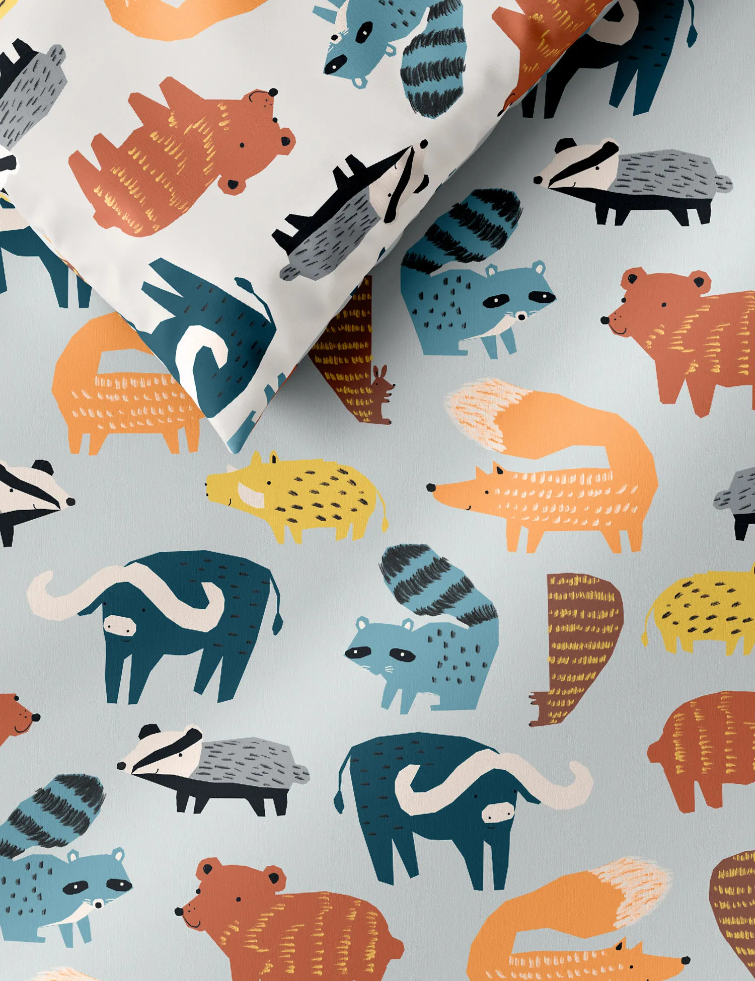 M&S Cotton Rich Woodland Animal Bedding Set