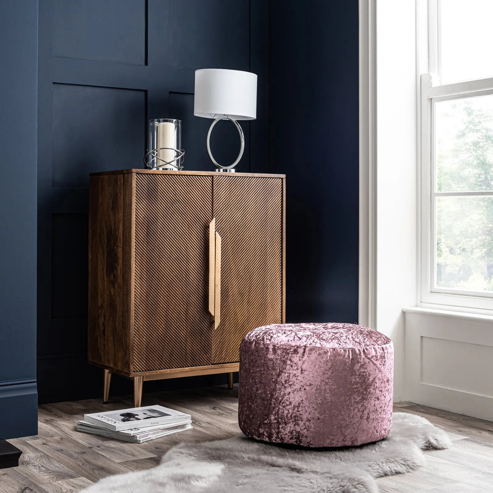 Starlet Pouffe Pink