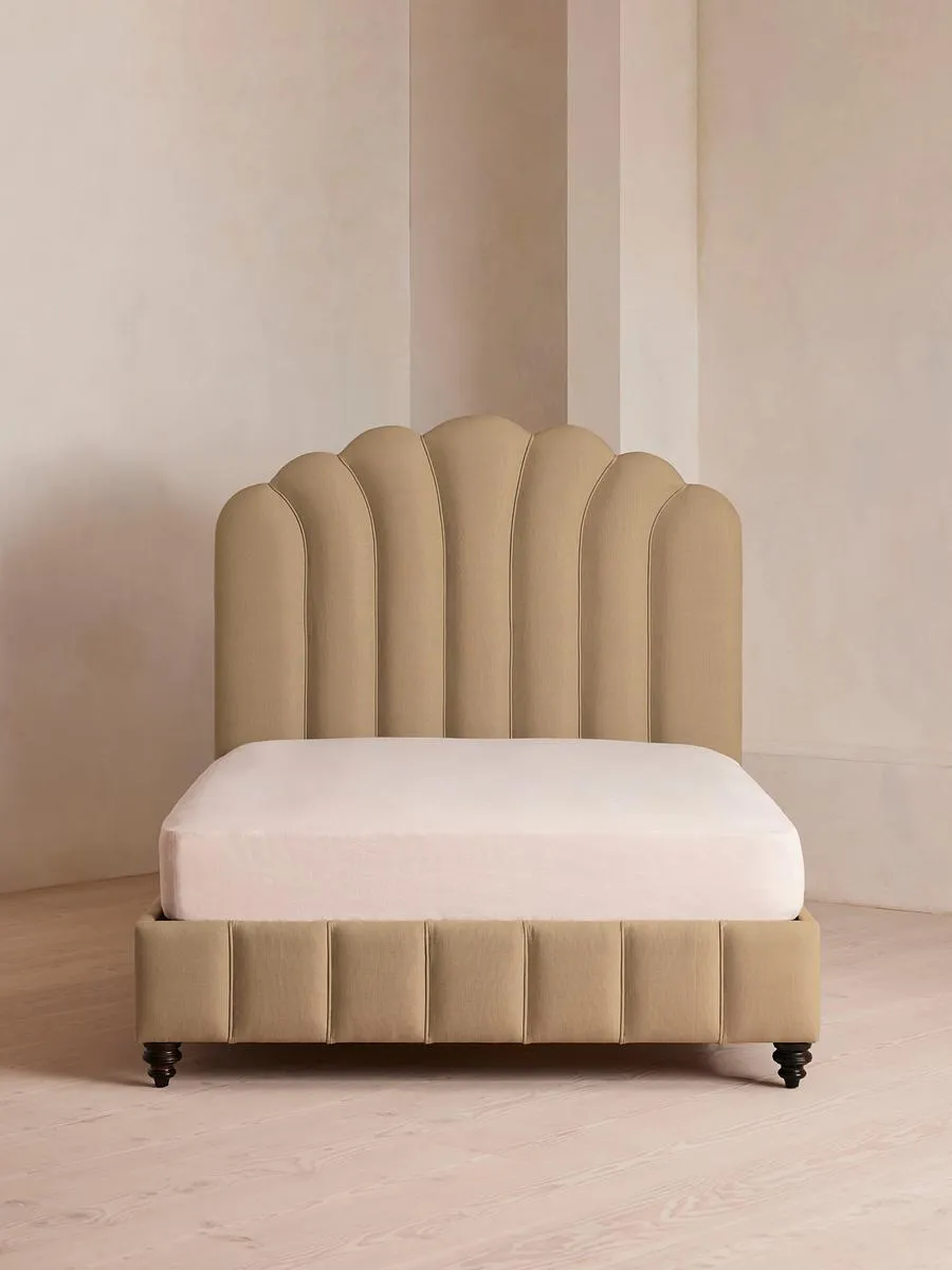 Manette Bed, King, Linen, Wheat