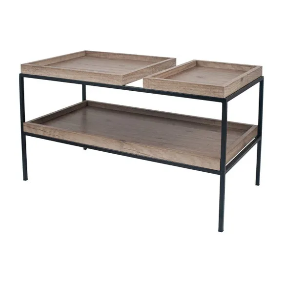 Pacific Gallery Lam Coffee Table, Light Wood Effect 3
