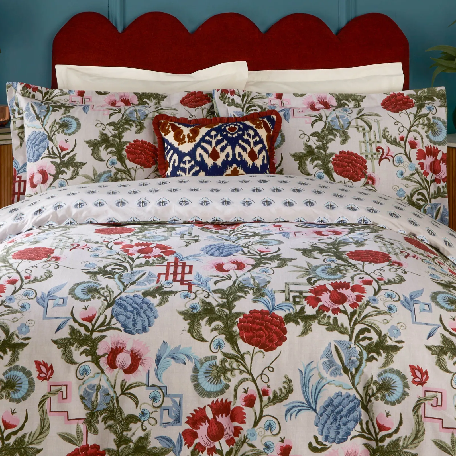 Paoletti Seventy Three Ishana Floral Duvet Cover Set 3