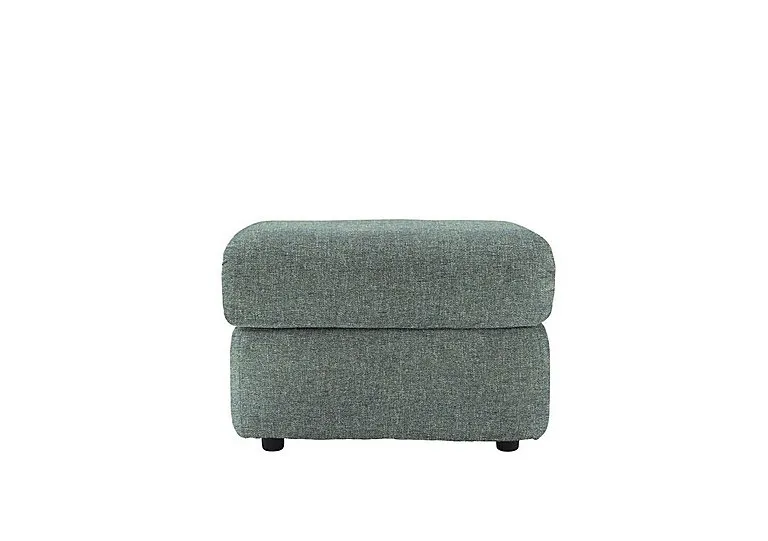 Chloe Fabric Footstool - Dapple Kingfisher