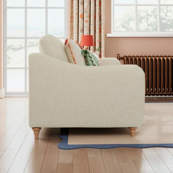 Hattie Slub Faux Linen 2 Seater Sofa 3